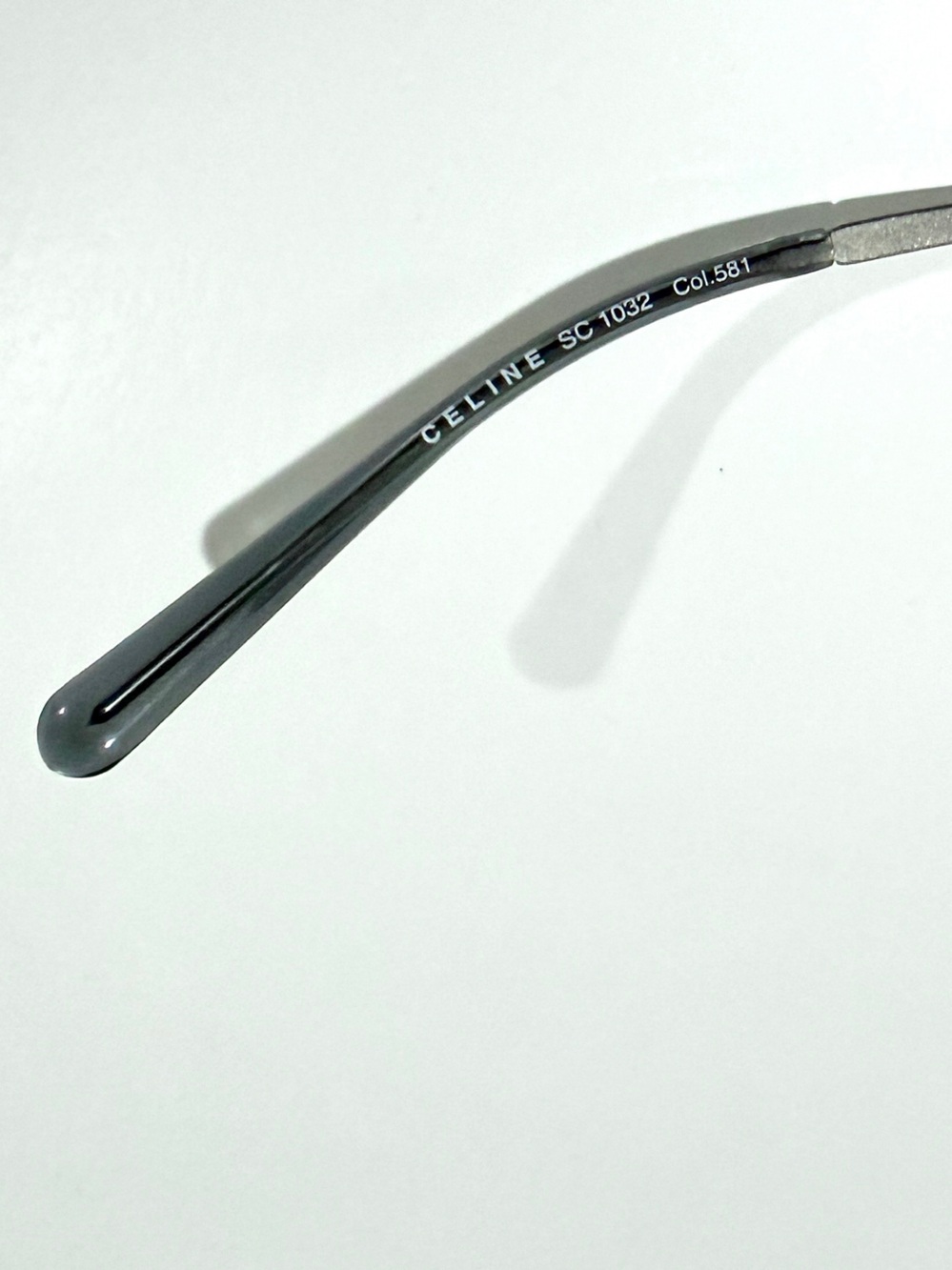 VTG Celine Triomphe Wrap Sunglasses SC 1032 Col. 581 Silver Y2K Deadstock Set - Picture 13 of 14
